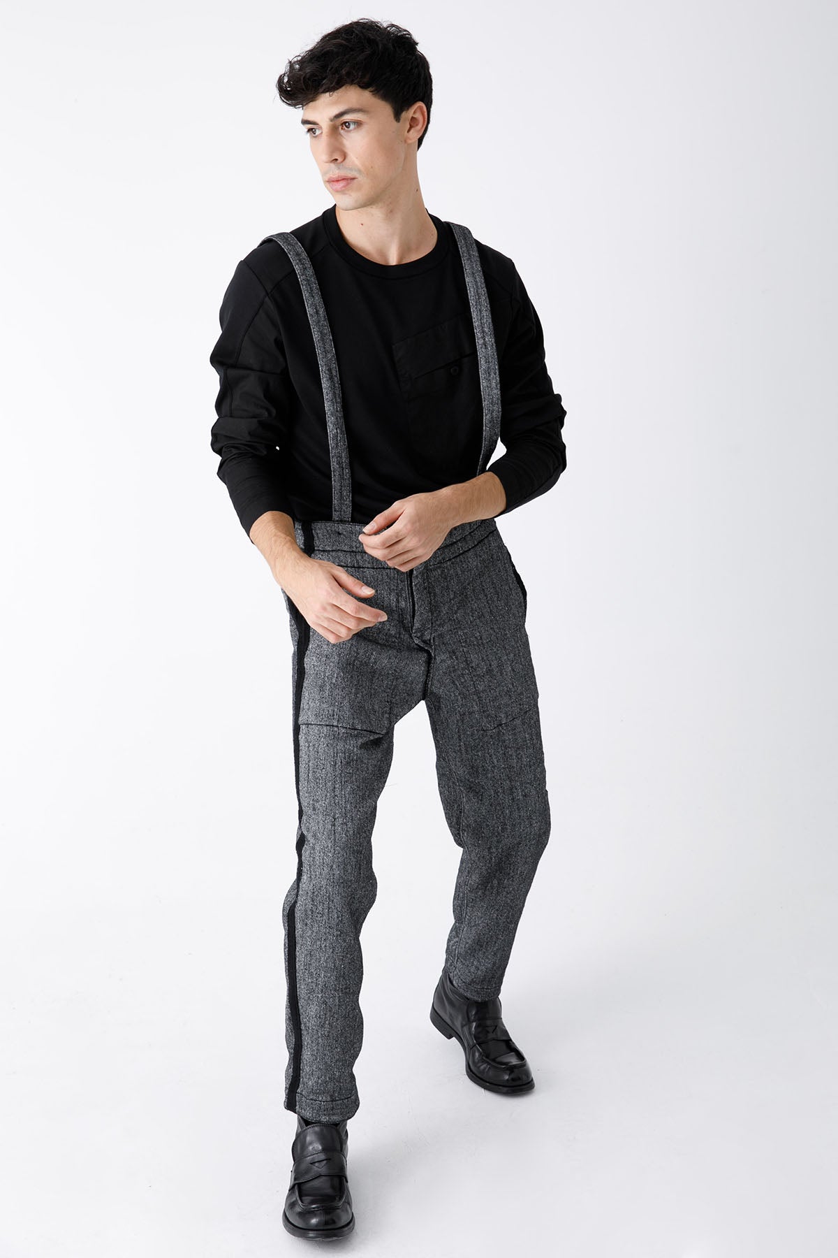 Transit Çift Taraflı Askılı Pantolon-Libas Trendy Fashion Store