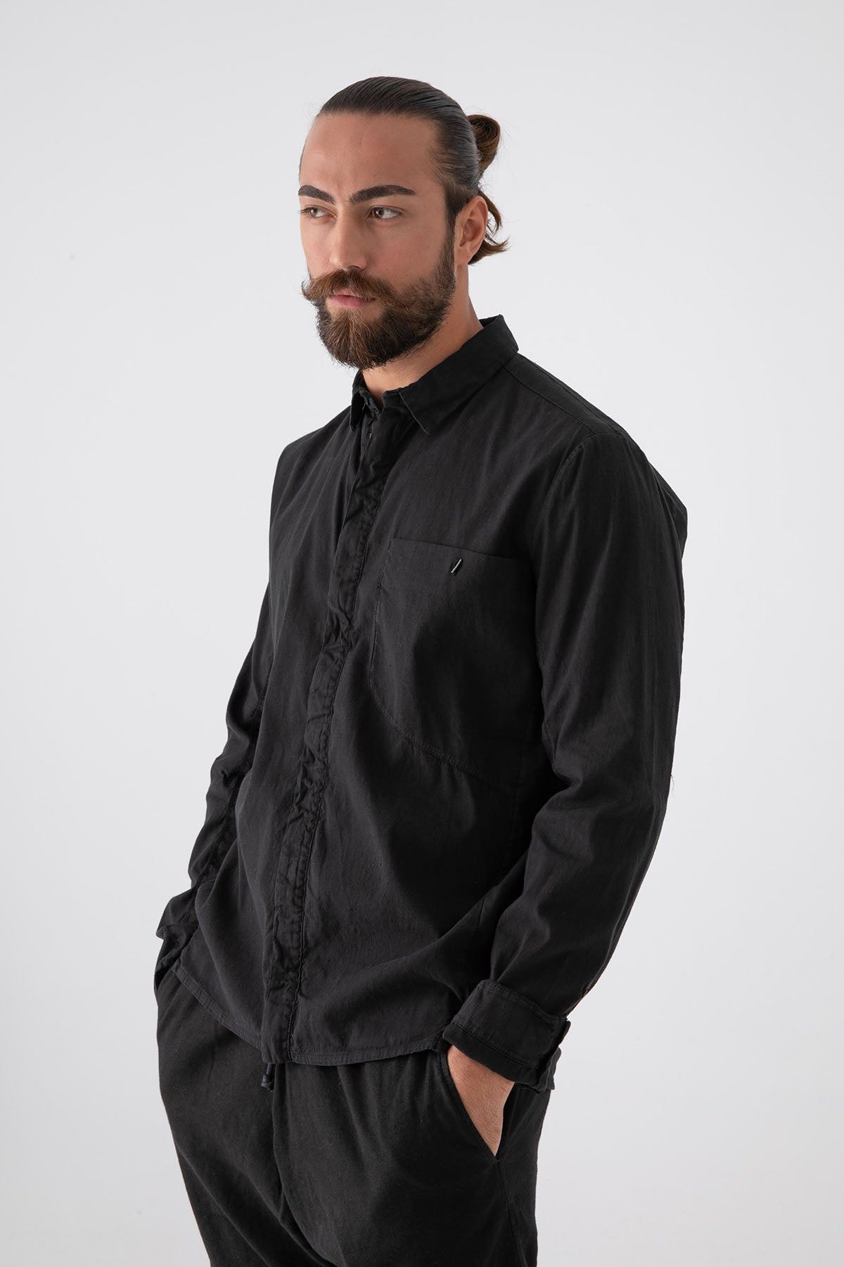 Transit Fermuarlı Streç Gömlek-Libas Trendy Fashion Store