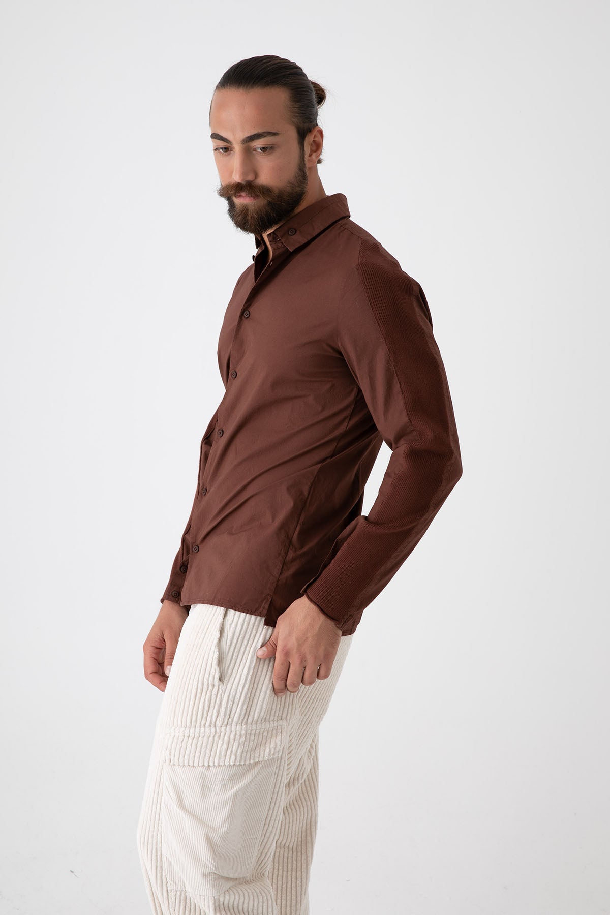 Transit Düğmeli Yaka Streç Gömlek-Libas Trendy Fashion Store