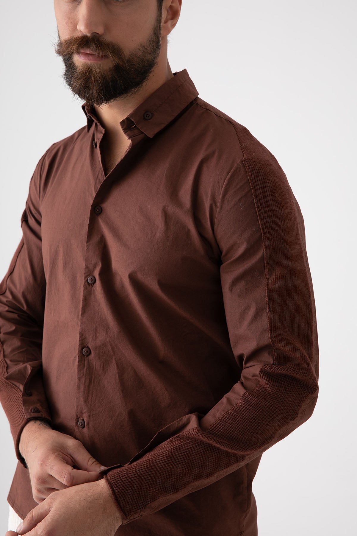 Transit Düğmeli Yaka Streç Gömlek-Libas Trendy Fashion Store