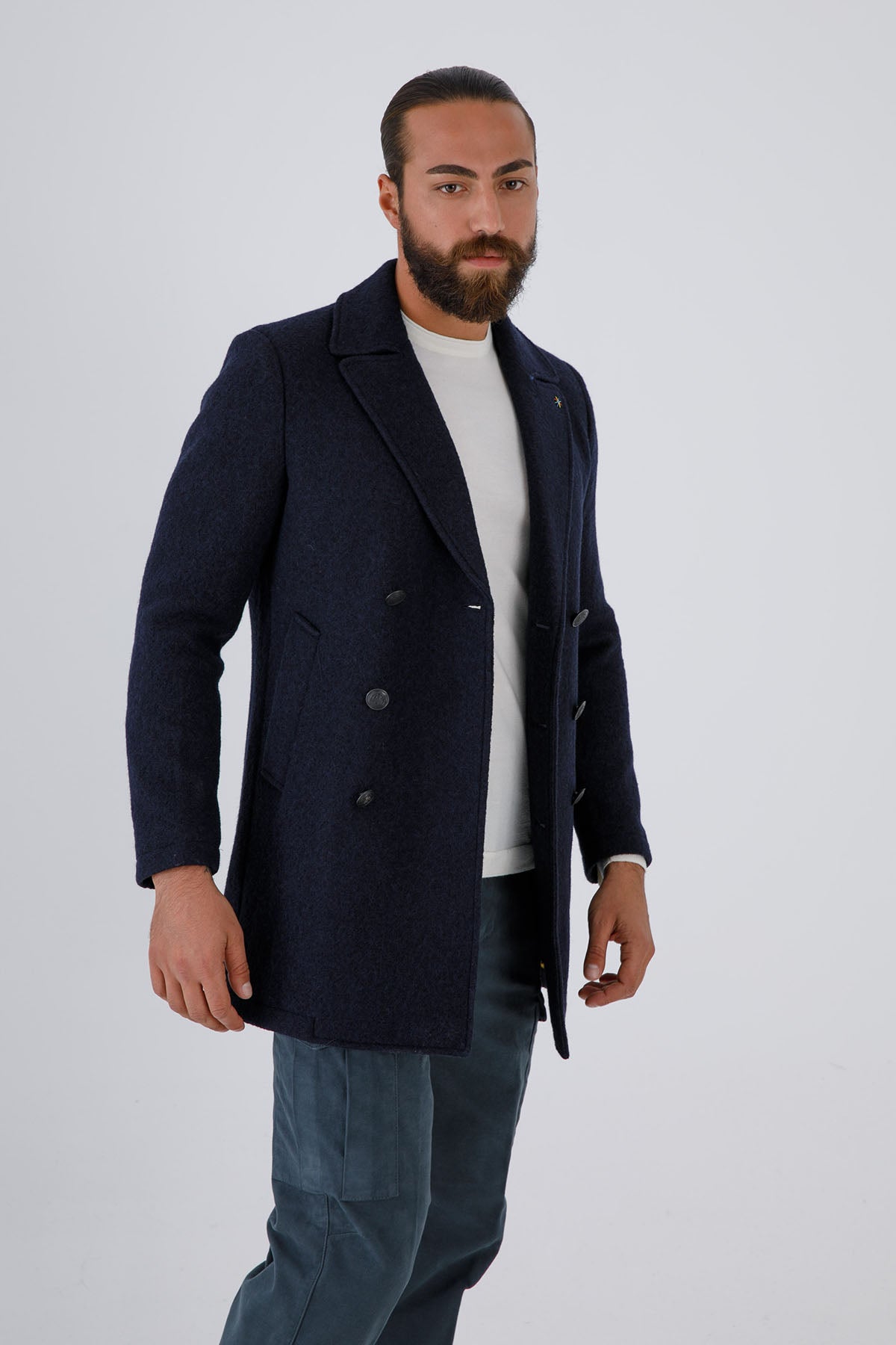 Manuel Ritz Kruvaze Yün Kaban-Libas Trendy Fashion Store