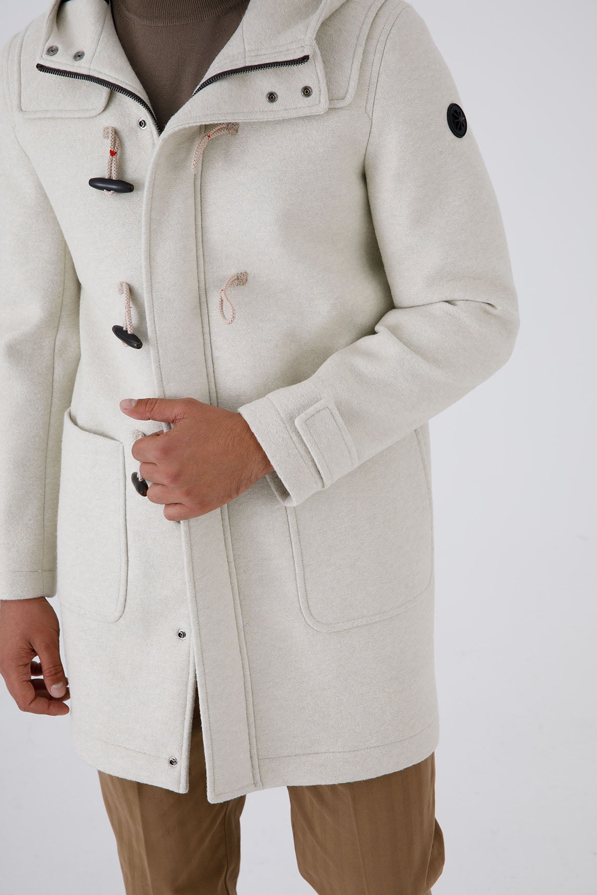 Manuel Ritz Neopren Astarlı Kapüşonlu Çoban Kaban-Libas Trendy Fashion Store