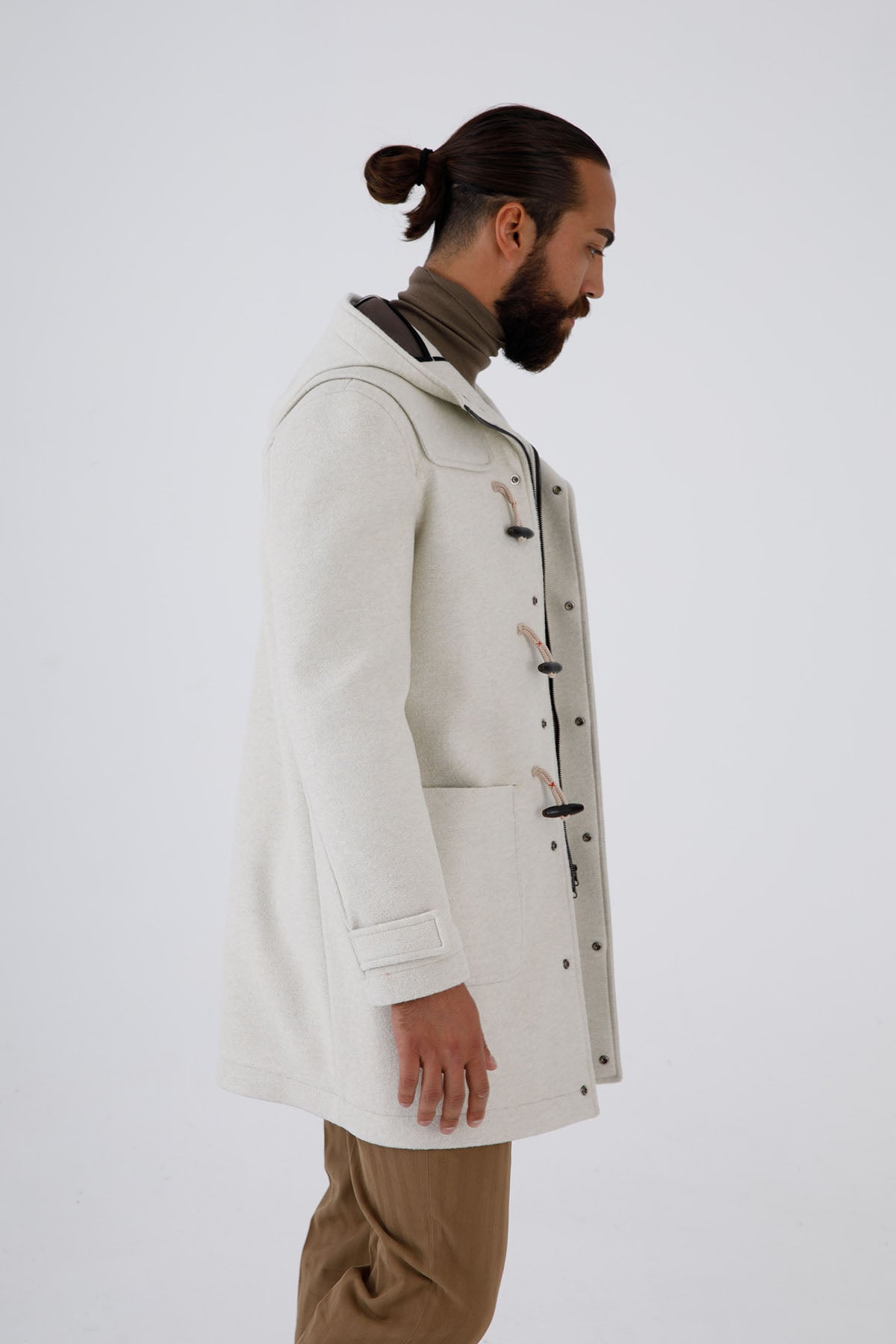 Manuel Ritz Neopren Astarlı Kapüşonlu Çoban Kaban-Libas Trendy Fashion Store