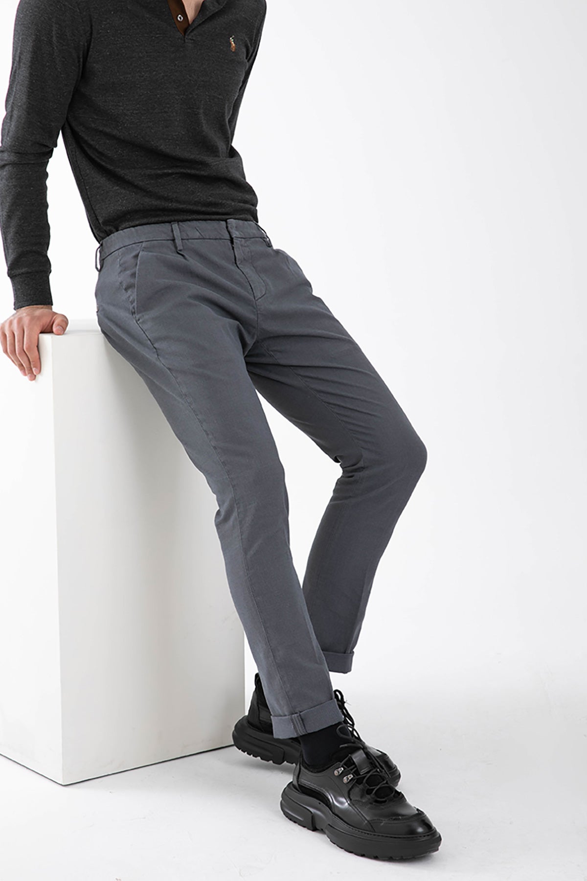 Dondup Tek Pile Slim Baggy Fit Pantolon-Libas Trendy Fashion Store