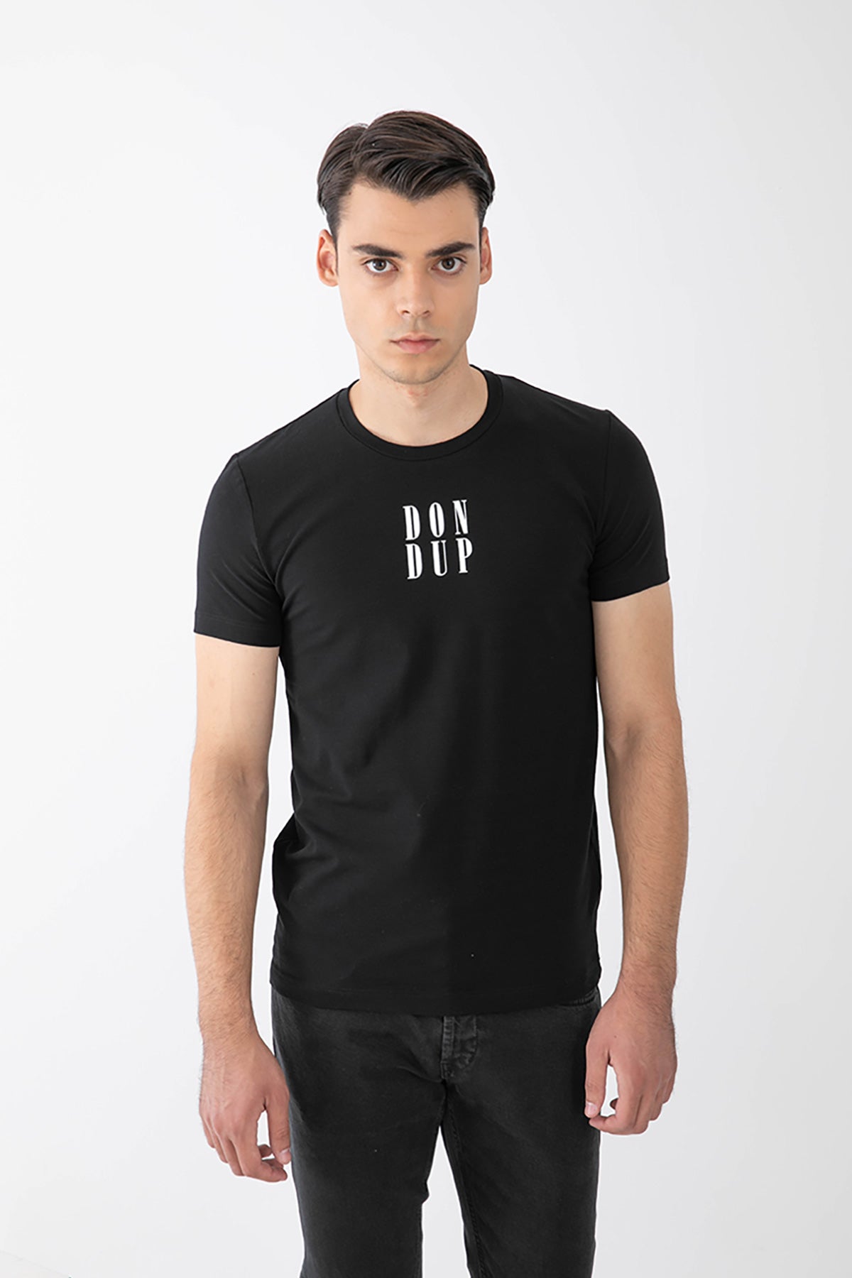 Dondup Yuvarlak Yaka Logolu Streç T-shirt-Libas Trendy Fashion Store