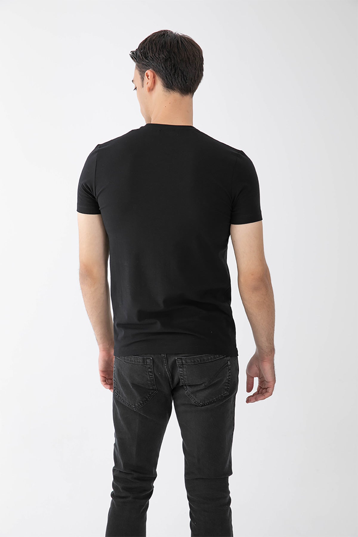 Dondup Yuvarlak Yaka Logolu Streç T-shirt-Libas Trendy Fashion Store