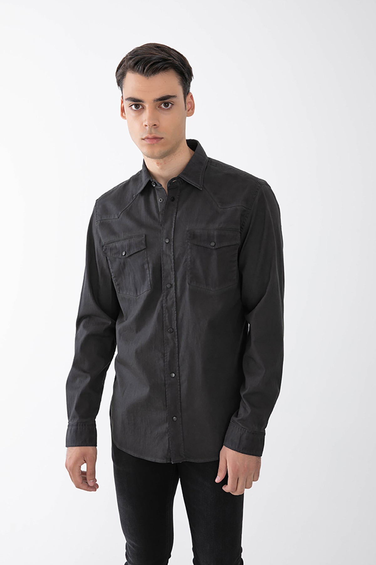 Dondup Regular Fit Cep Detaylı Streç Denim Gömlek-Libas Trendy Fashion Store