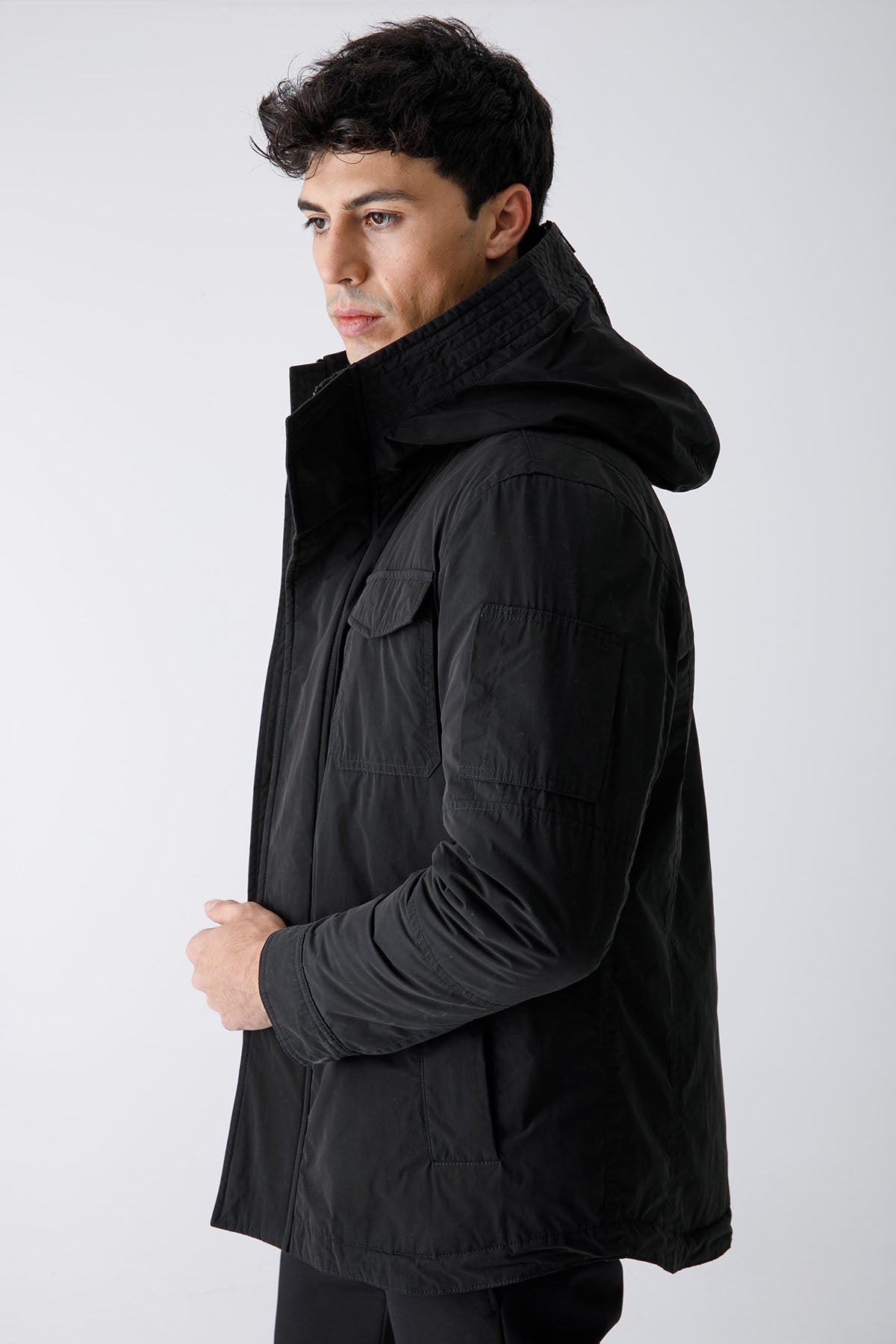 Dondup Cep Detaylı Kapüşonlu Kaban-Libas Trendy Fashion Store