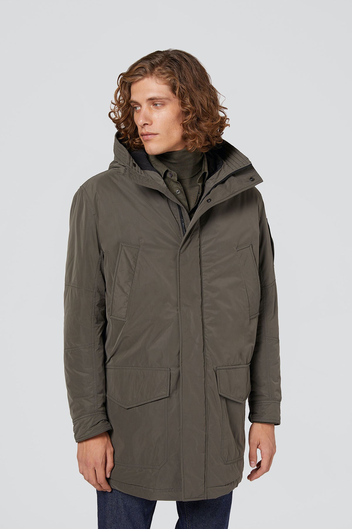 Dondup Dolgulu Parka Kaban-Libas Trendy Fashion Store