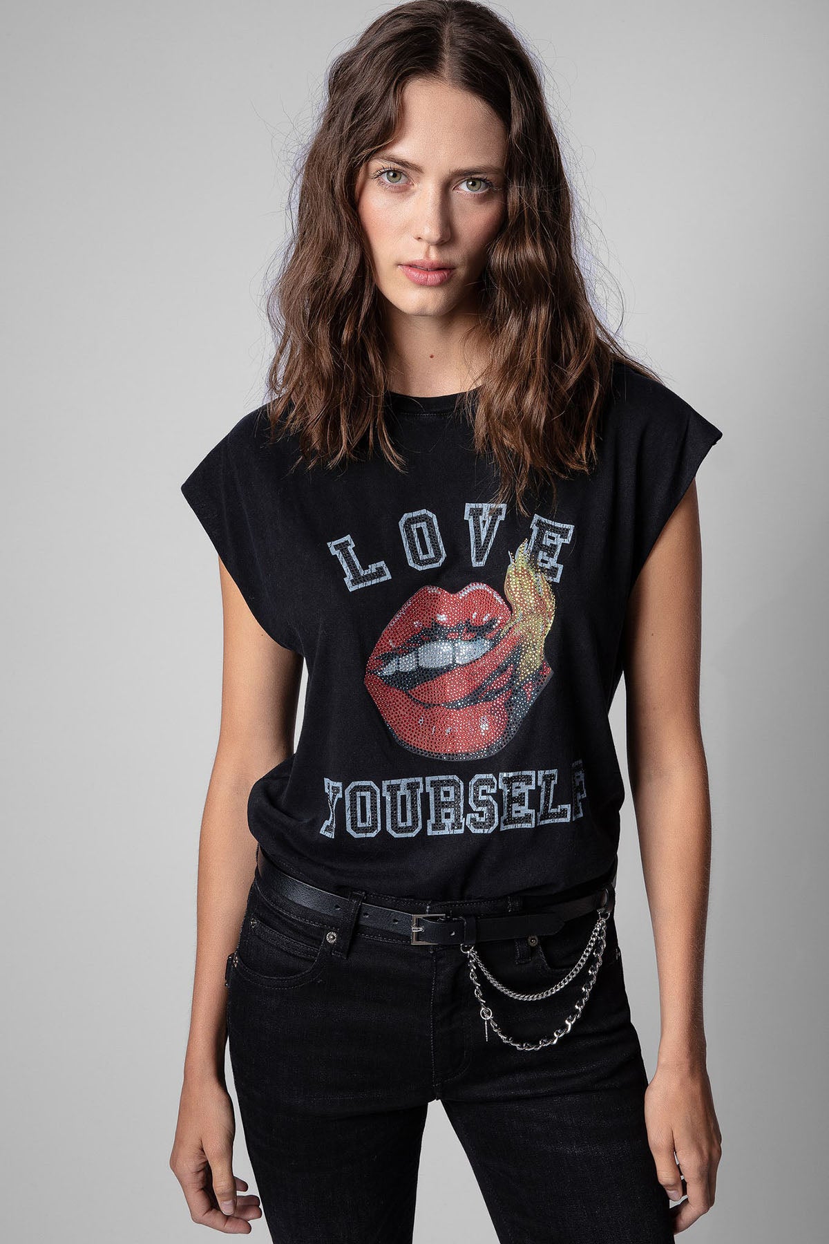 Zadig & Voltaire Love Yourself Kolsuz T-shirt-Libas Trendy Fashion Store