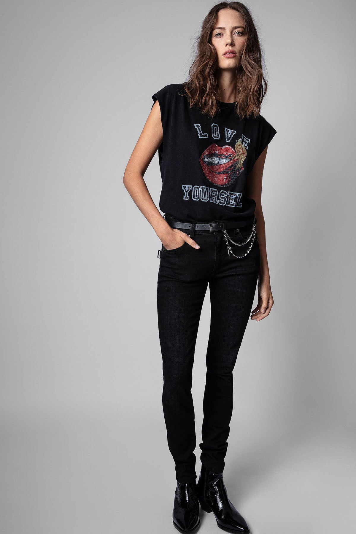 Zadig & Voltaire Love Yourself Kolsuz T-shirt-Libas Trendy Fashion Store