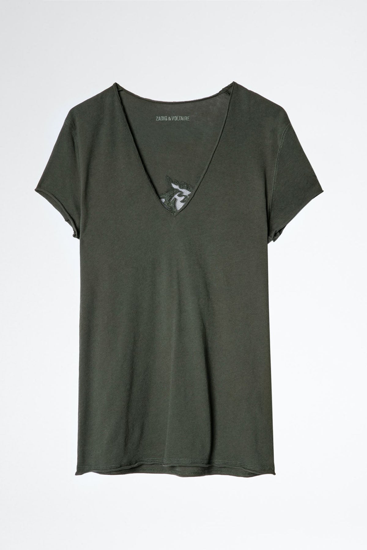 Zadig & Voltaire Sırtta Nakış Ve File Detaylı T-shirt-Libas Trendy Fashion Store