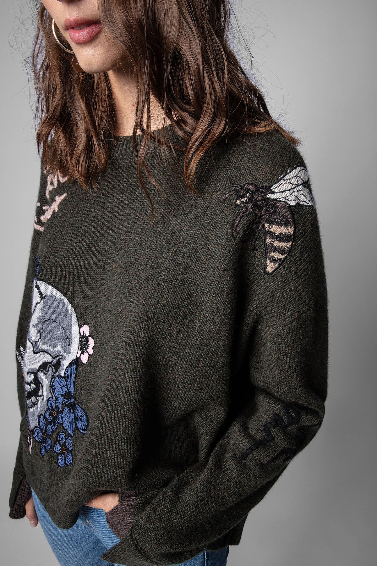 Zadig & Voltaire Geniş Kesim Kaşmir Triko-Libas Trendy Fashion Store