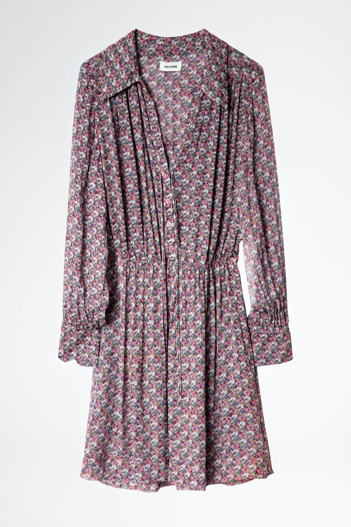 Zadig & Voltaire Belden Büzgülü Mini Elbise-Libas Trendy Fashion Store