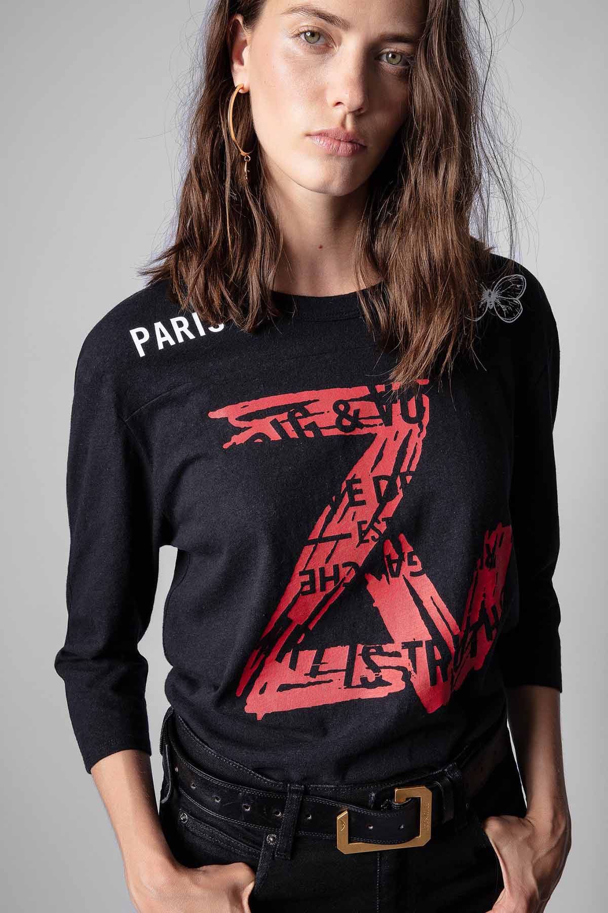 Zadig & Voltaire Baskı Detaylı T-shirt-Libas Trendy Fashion Store