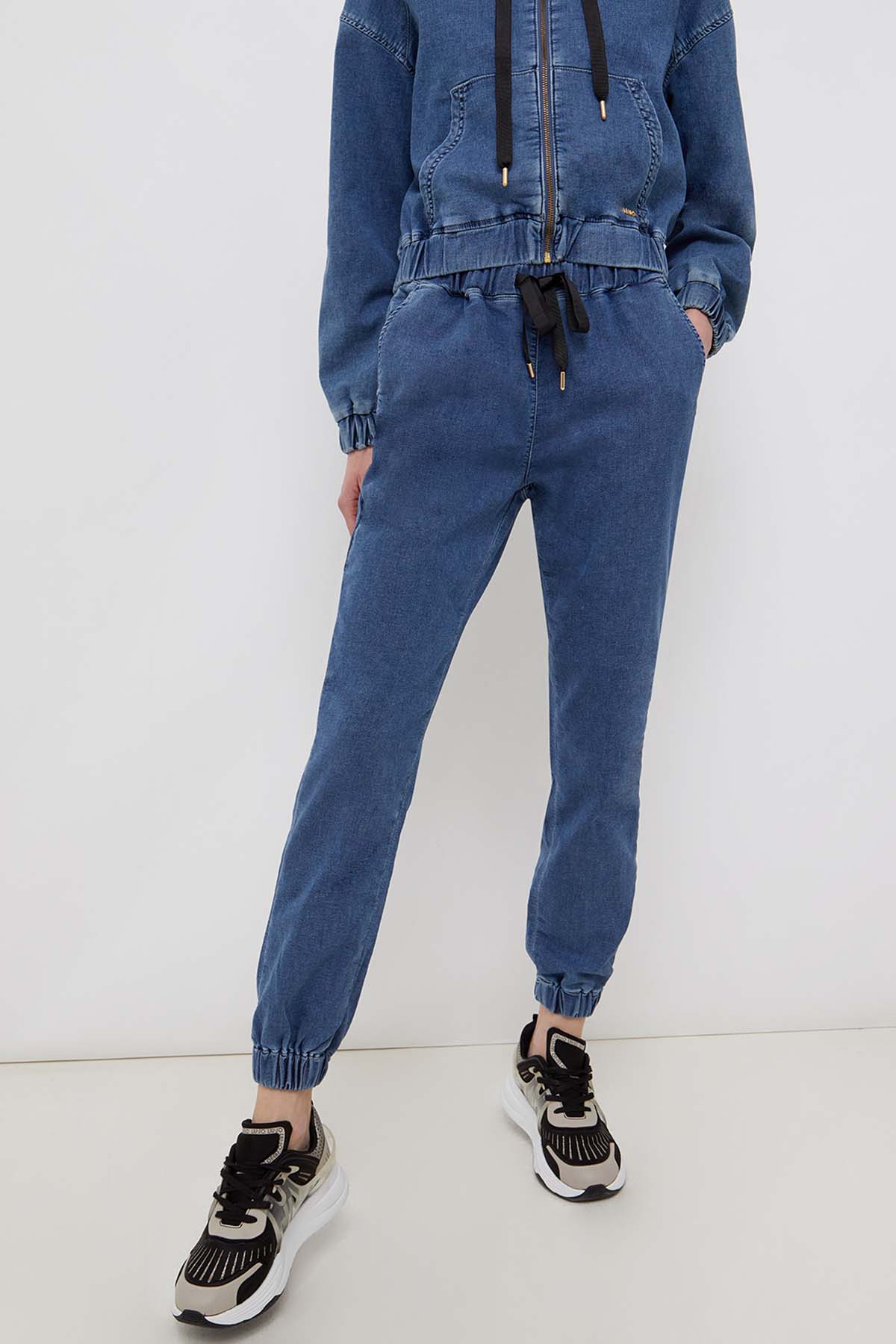 Liu Jo Beli Lastikli Jogger Denim Pantolon-Libas Trendy Fashion Store