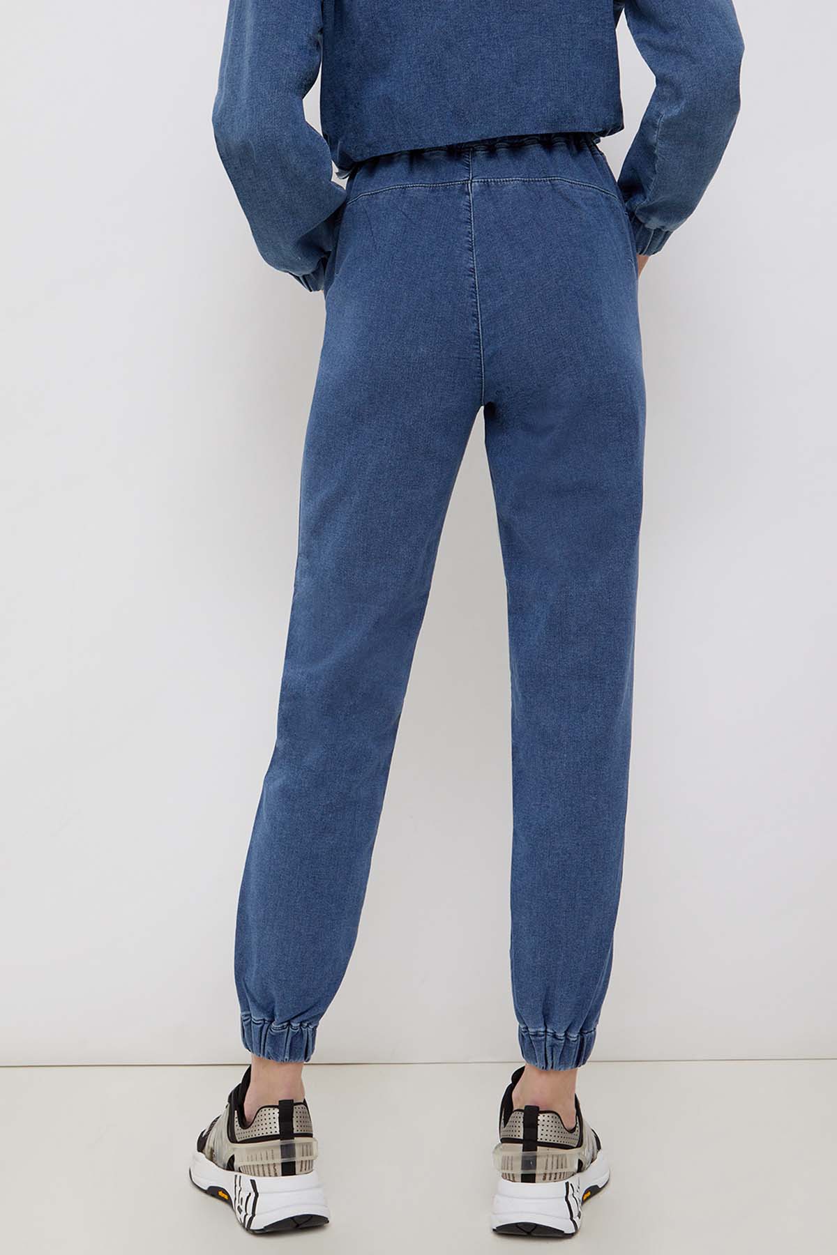Liu Jo Beli Lastikli Jogger Denim Pantolon-Libas Trendy Fashion Store