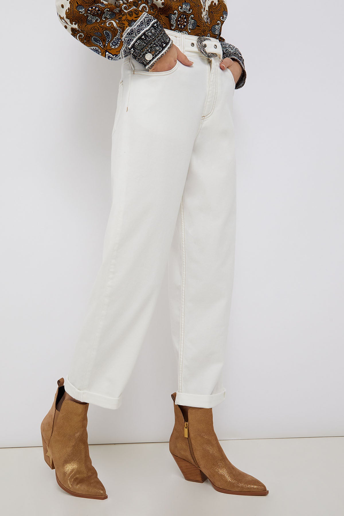 Liu Jo Yüksek Bel Boyfriend Jeans-Libas Trendy Fashion Store