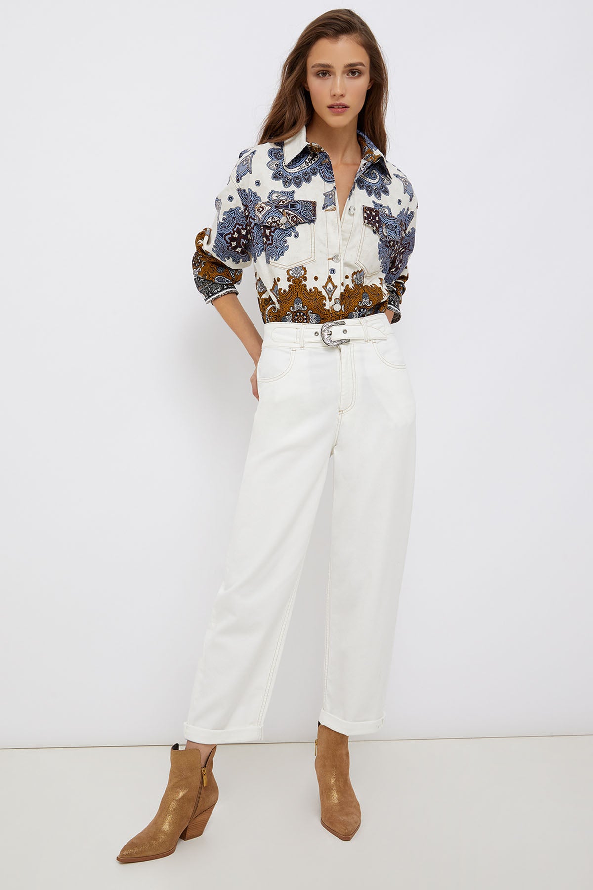 Liu Jo Yüksek Bel Boyfriend Jeans-Libas Trendy Fashion Store