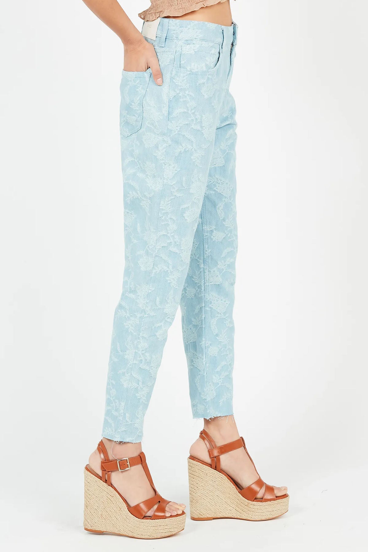 Liu Jo Yüksek Bel Nakış Detaylı Jeans-Libas Trendy Fashion Store