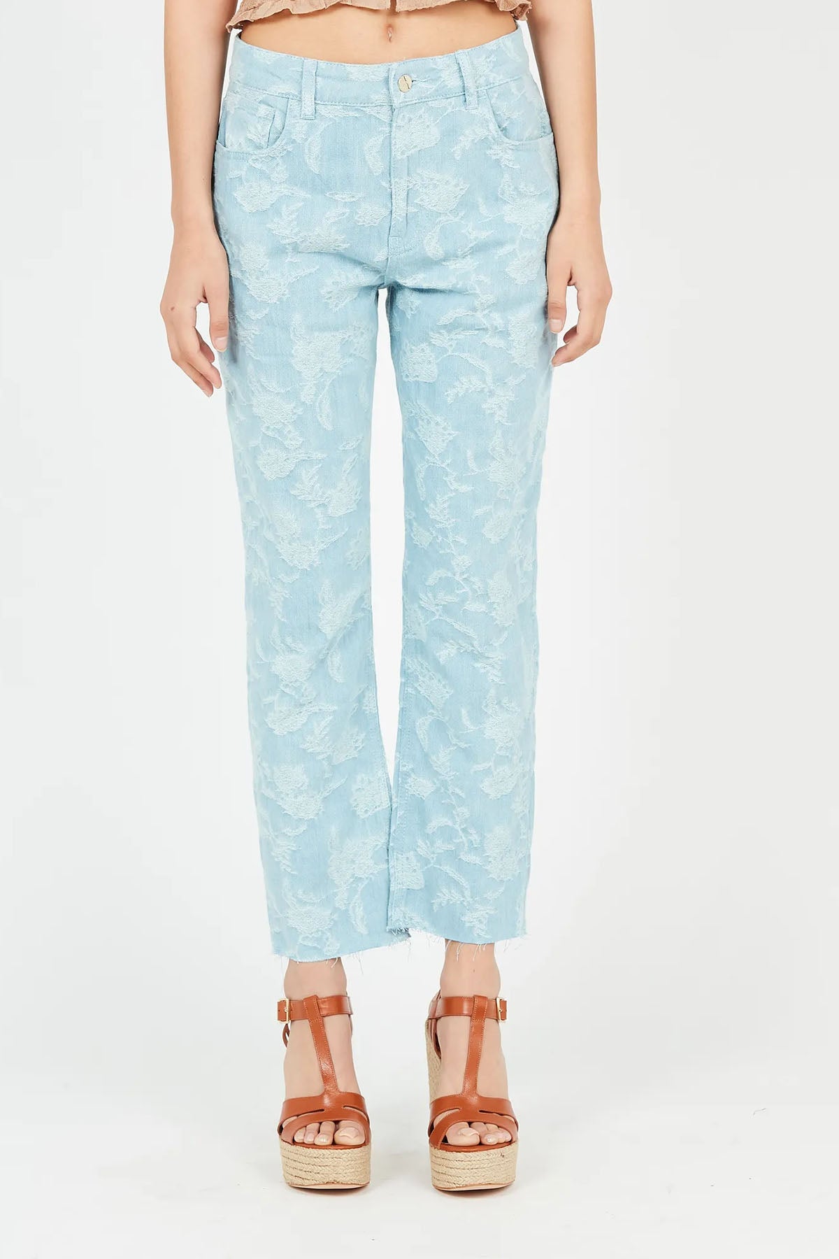 Liu Jo Yüksek Bel Nakış Detaylı Jeans-Libas Trendy Fashion Store