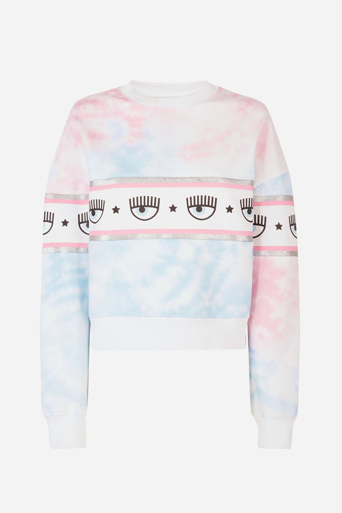 Chiara Ferragni Geniş Kesim Göz Logolu Batik Sweatshirt-Libas Trendy Fashion Store