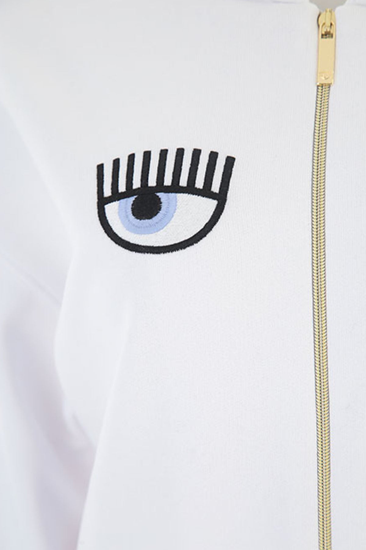 Chiara Ferragni Göz Logolu Fermuarlı Sweatshirt Ceket-Libas Trendy Fashion Store