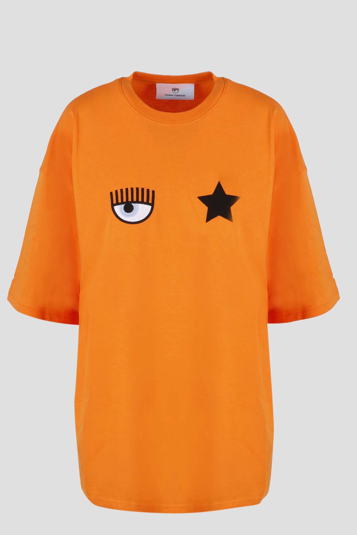 Chiara Ferragni Geniş Kesim Göz Logolu T-shirt-Libas Trendy Fashion Store