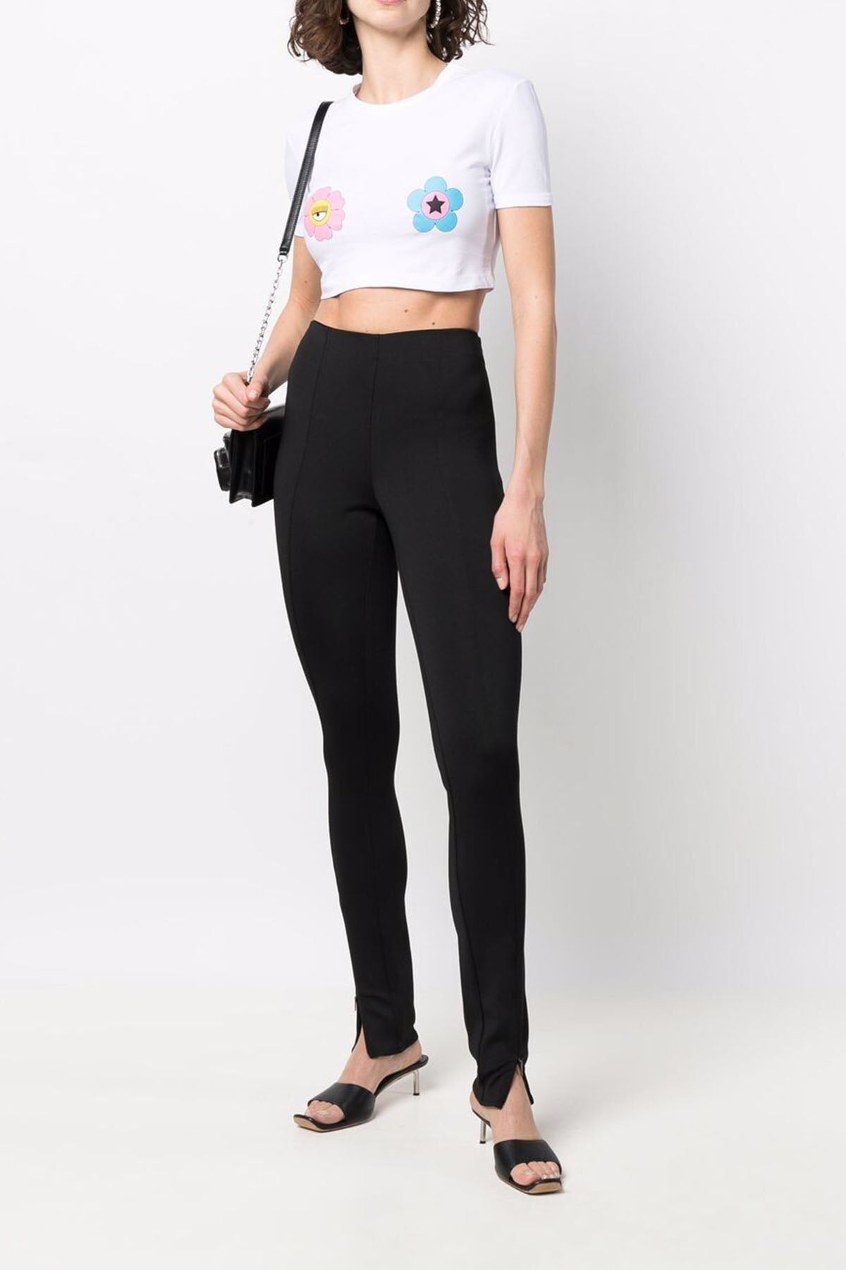 Chiara Ferragni Logolu Crop T-shirt-Libas Trendy Fashion Store