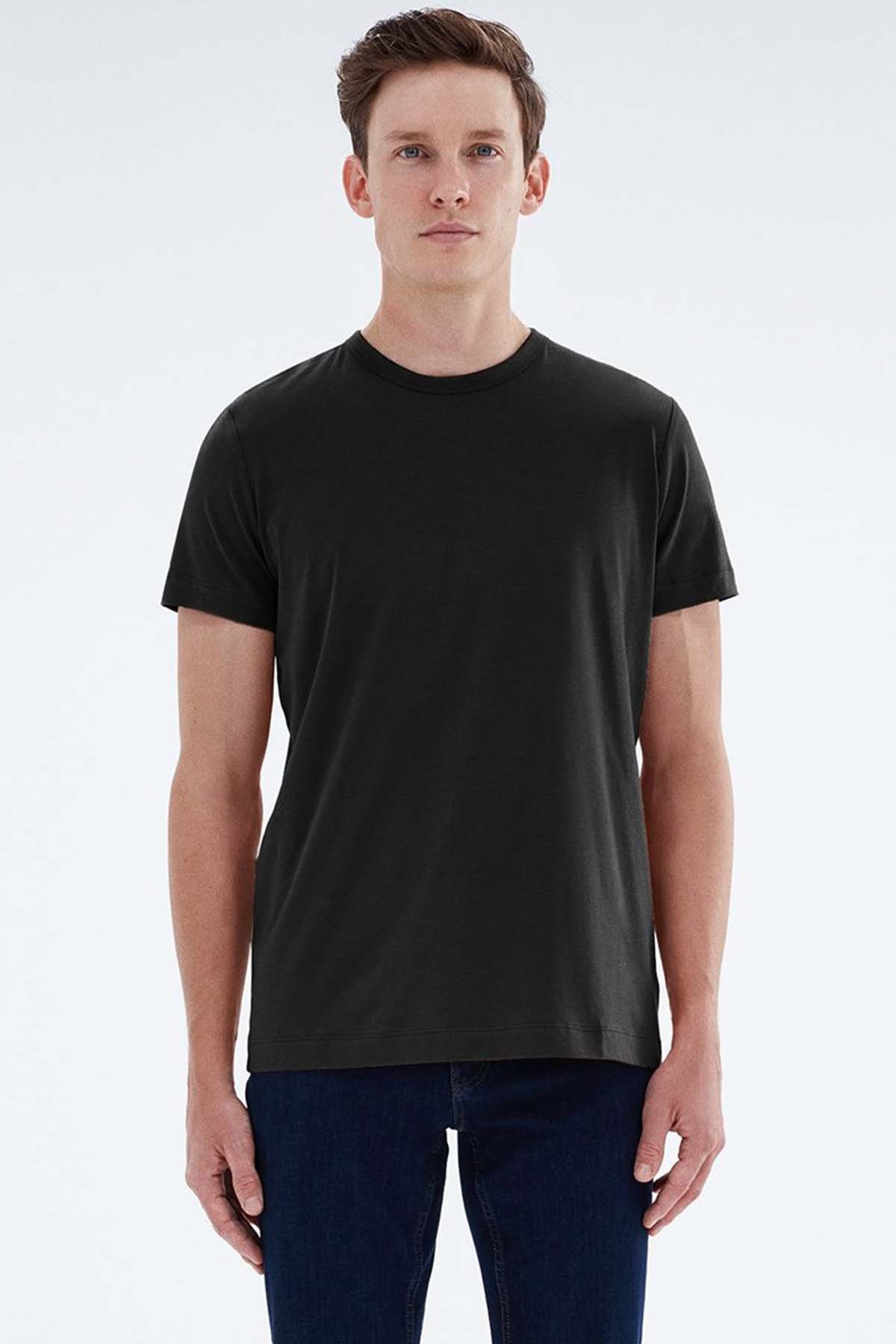 Bluemint Ricci Yuvarlak Yaka Pima Cotton T-shirt-Libas Trendy Fashion Store