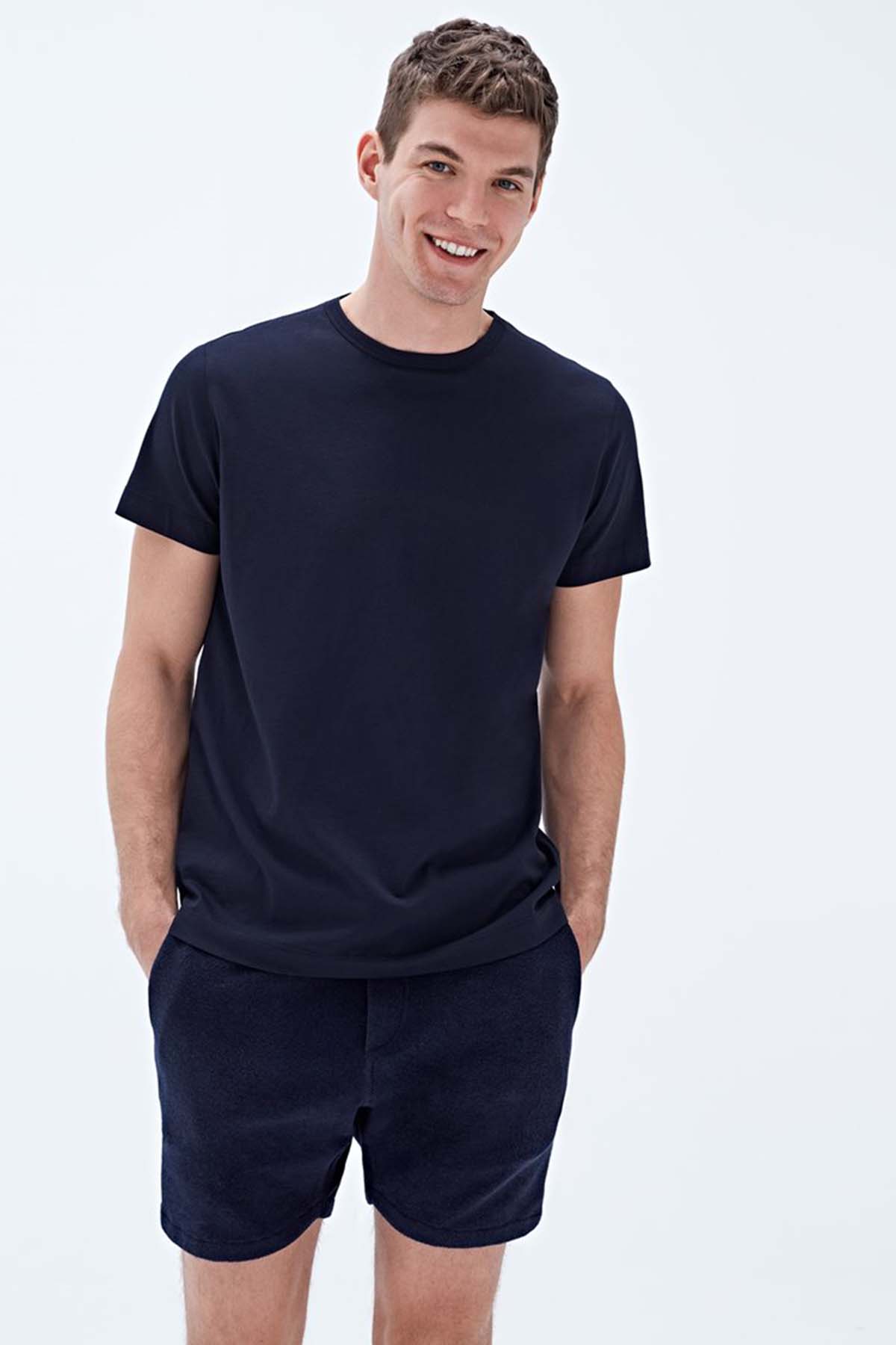 Bluemint Ricci Yuvarlak Yaka Pima Cotton T-shirt-Libas Trendy Fashion Store