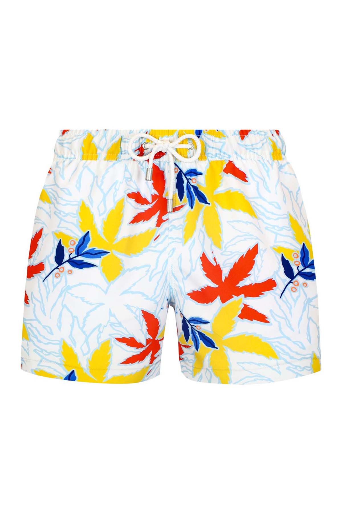 Bluemint Kids 8-12 Yaş Erkek Çocuk Arthus Coconut Leaves Şort Mayo-Libas Trendy Fashion Store