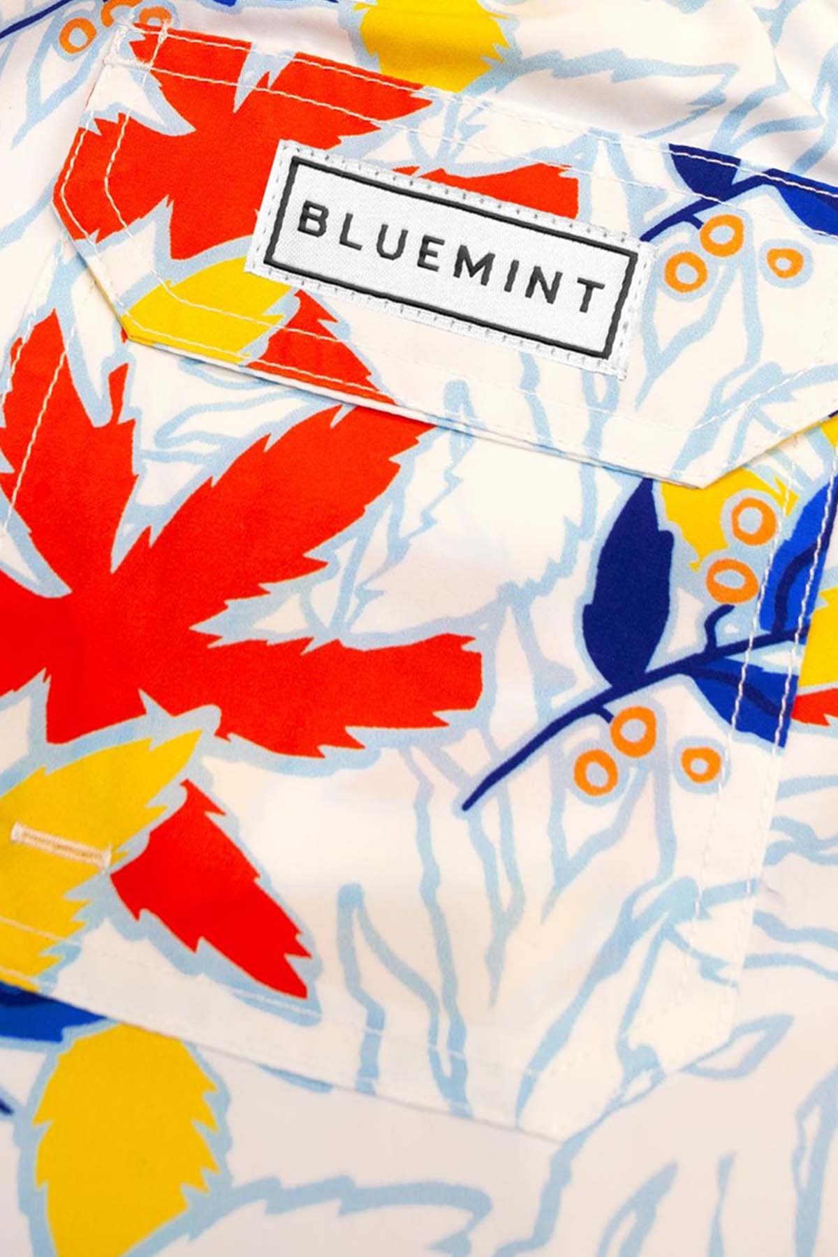 Bluemint Kids 8-12 Yaş Erkek Çocuk Arthus Coconut Leaves Şort Mayo-Libas Trendy Fashion Store