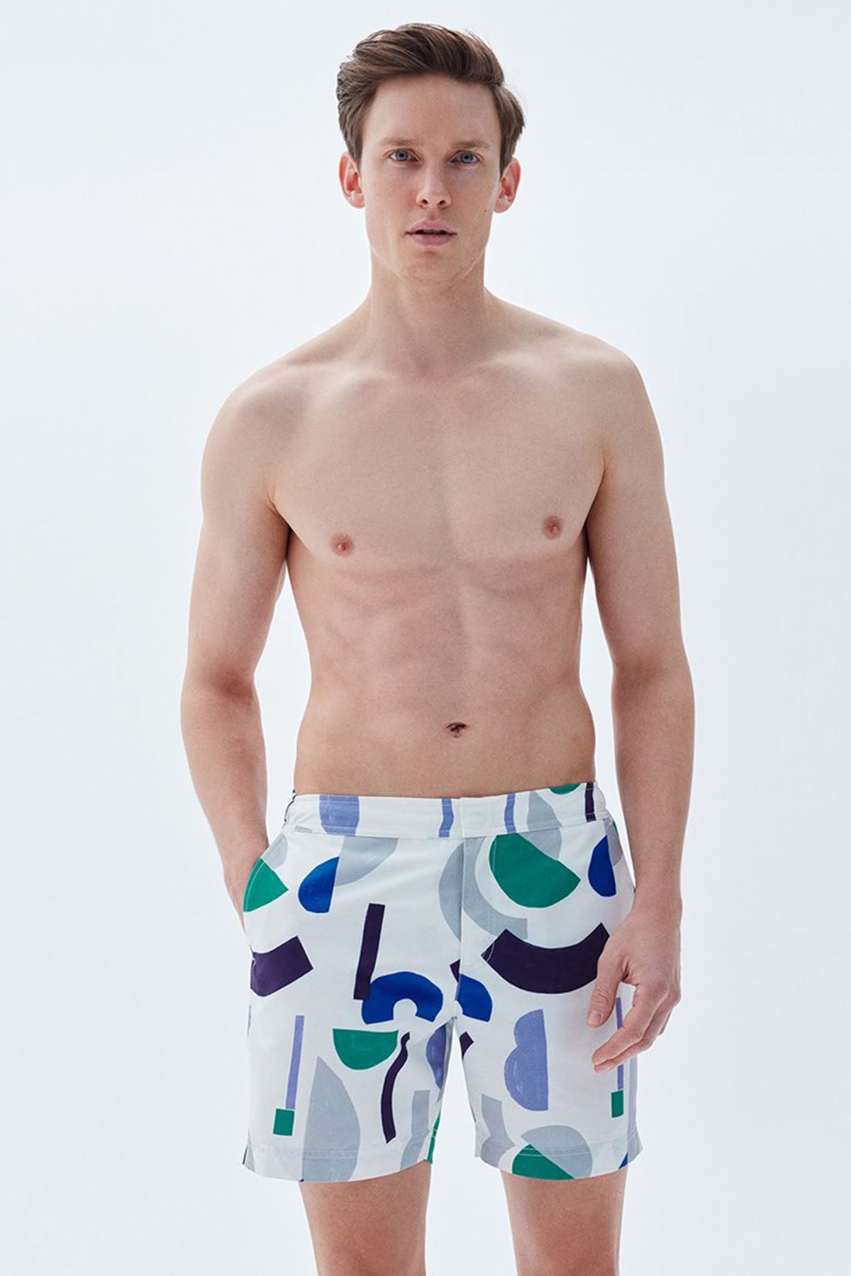 Bluemint Bond White Marks Şort Mayo-Libas Trendy Fashion Store