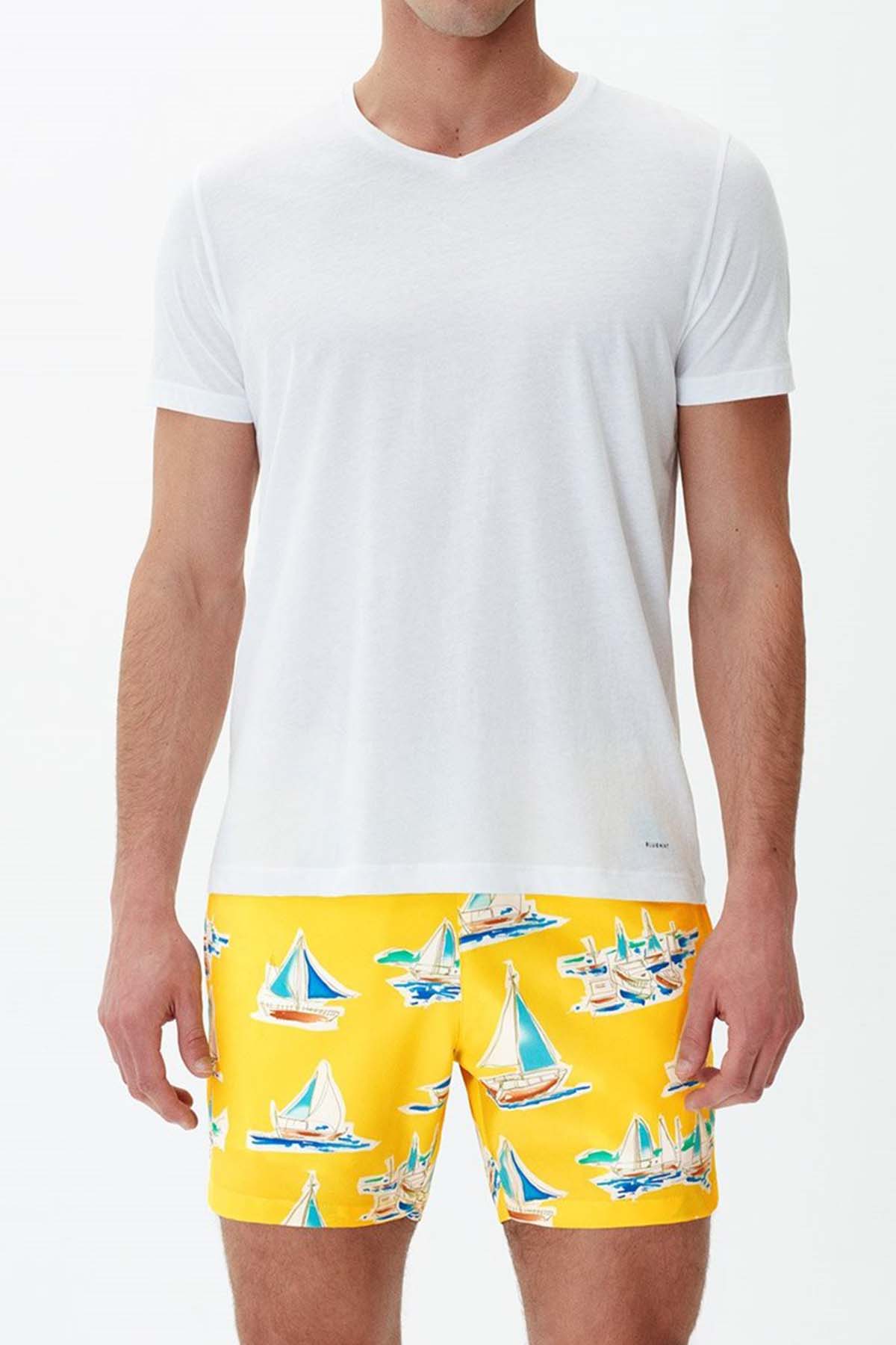 Bluemint Arthus Stretch Yellow Alesta Şort Mayo-Libas Trendy Fashion Store