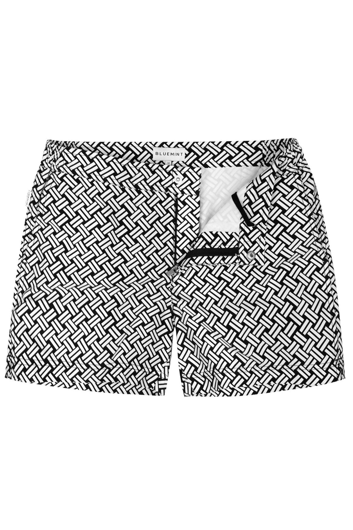 Bluemint Andy Black Line Şort Mayo-Libas Trendy Fashion Store