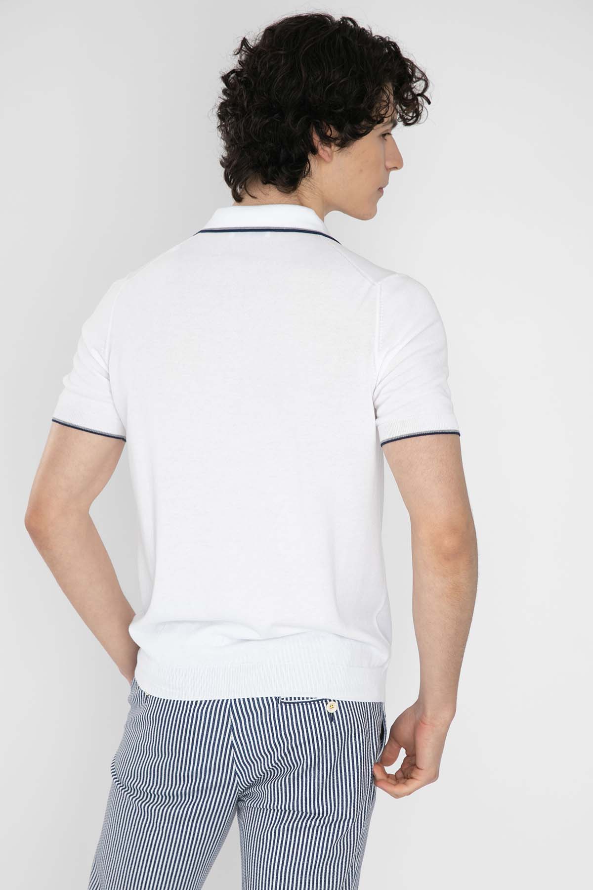 Gran Sasso Polo Yaka T-Shirt-Libas Trendy Fashion Store