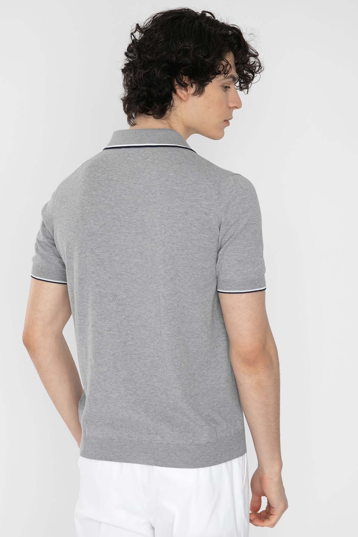 Gran Sasso Polo Yaka T-Shirt-Libas Trendy Fashion Store
