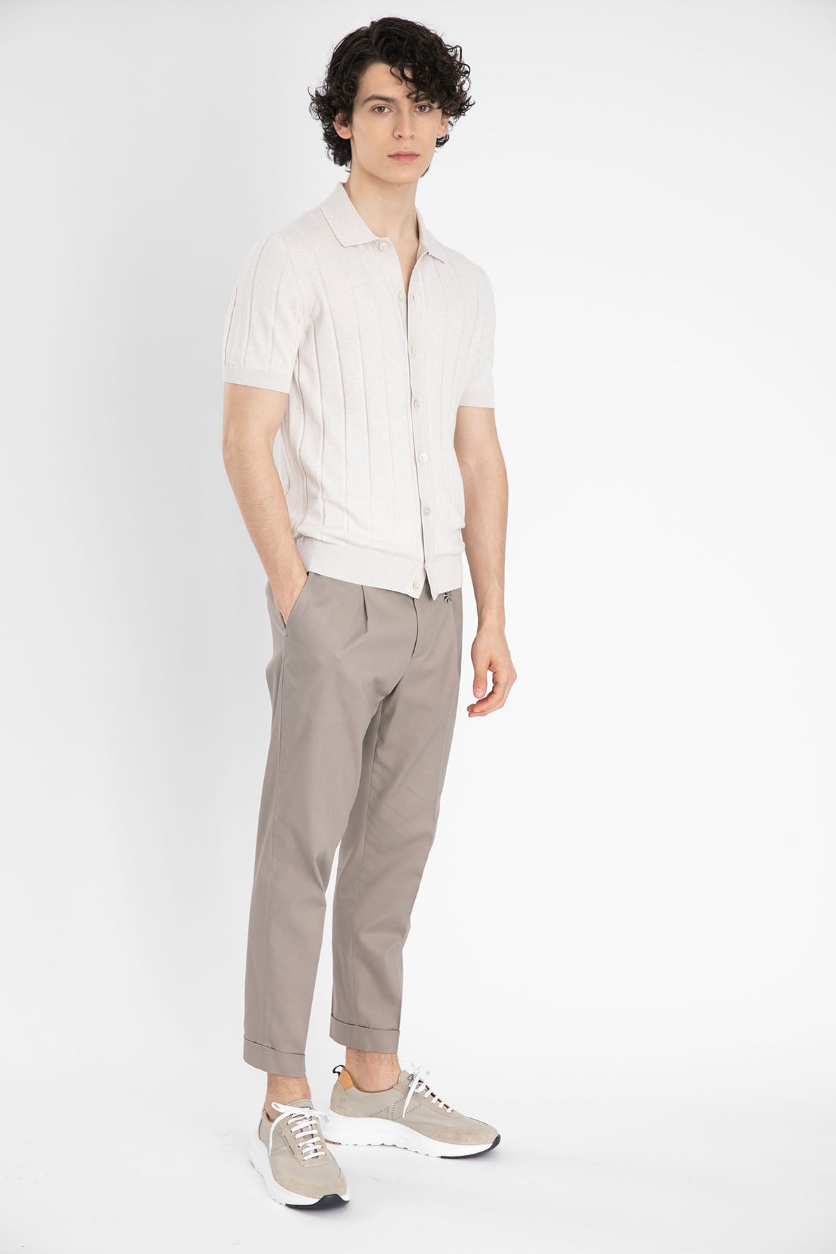 Gran Sasso Düğmeli Triko Gömlek-Libas Trendy Fashion Store