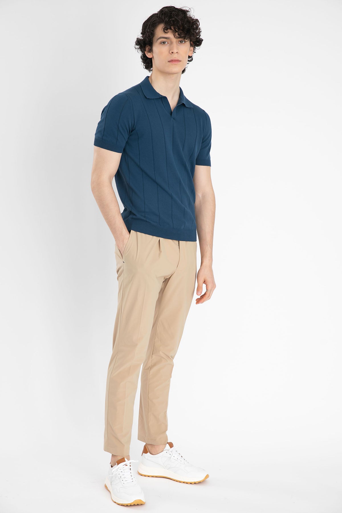 Gran Sasso Polo Yaka Örme T-Shirt-Libas Trendy Fashion Store