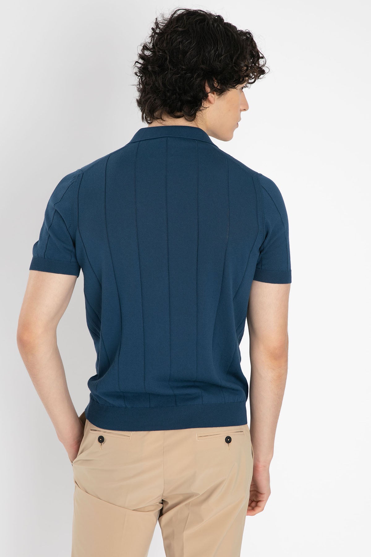 Gran Sasso Polo Yaka Örme T-Shirt-Libas Trendy Fashion Store