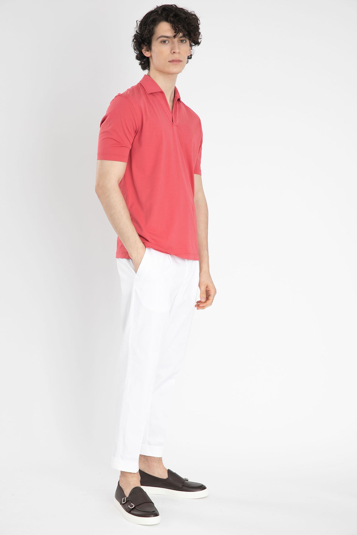 Gran Sasso Polo Yaka T-shirt-Libas Trendy Fashion Store