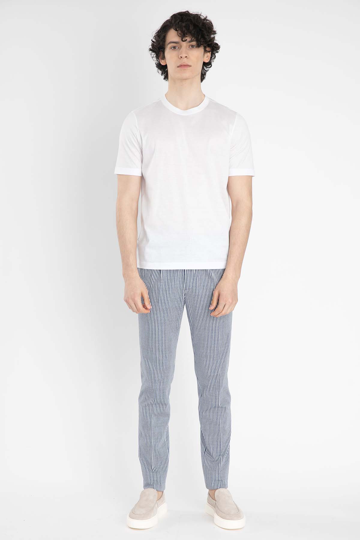 Gran Sasso Yuvarlak Yaka T-shirt-Libas Trendy Fashion Store