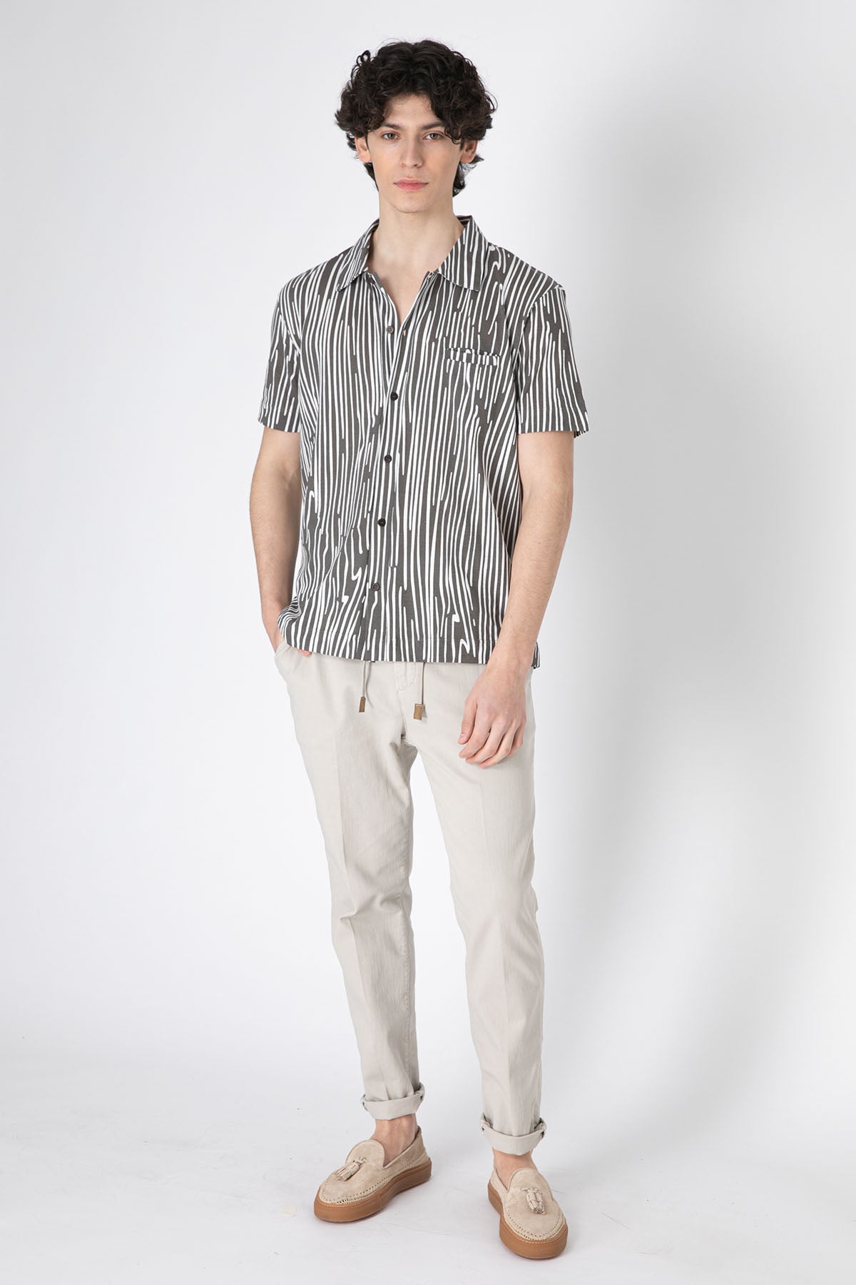 Richard J. Brown Malindi Slim Regular Fit Beli Lastikli Pantolon-Libas Trendy Fashion Store