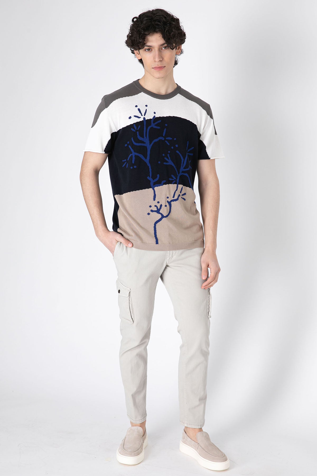Richard J. Brown Slim Fit Yandan Cepli Kargo Pantolon-Libas Trendy Fashion Store