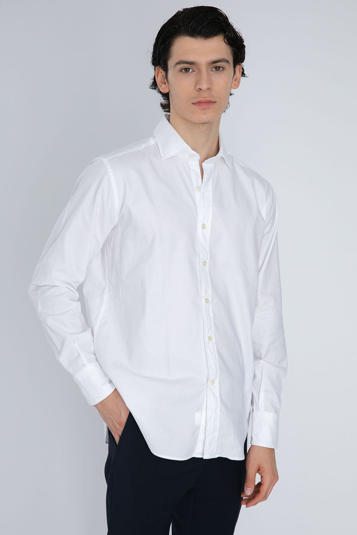 Tintoria Mattei Klasik Yaka Gömlek-Libas Trendy Fashion Store