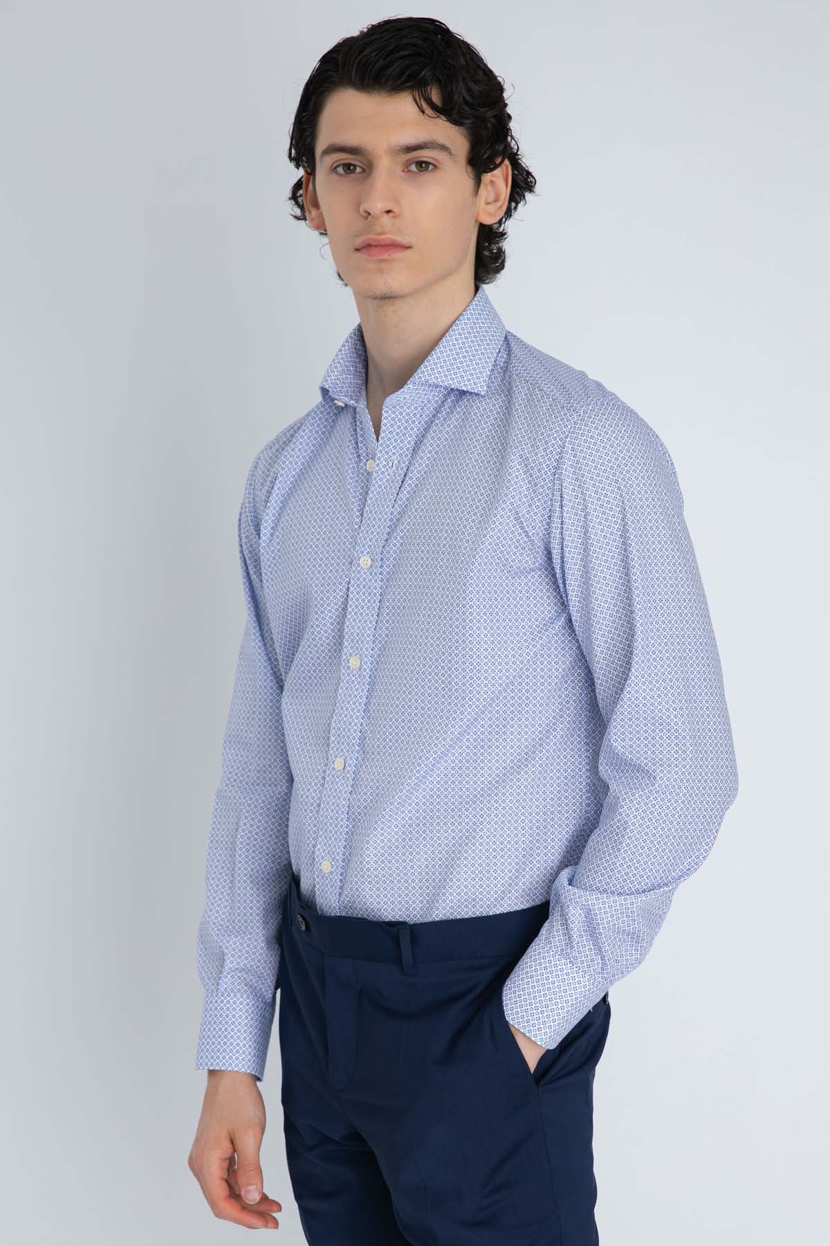 Tintoria Mattei No Iron Klasik Yaka Gömlek-Libas Trendy Fashion Store