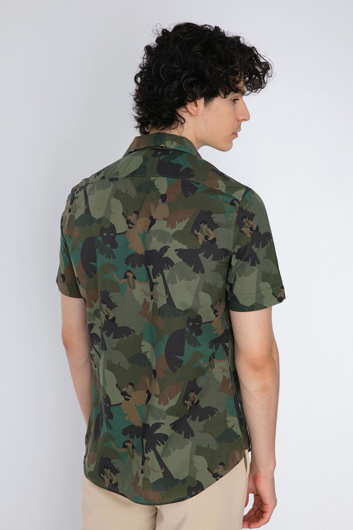 Tintoria Mattei Regular Fit Desenli Kısa Kollu Gömlek-Libas Trendy Fashion Store