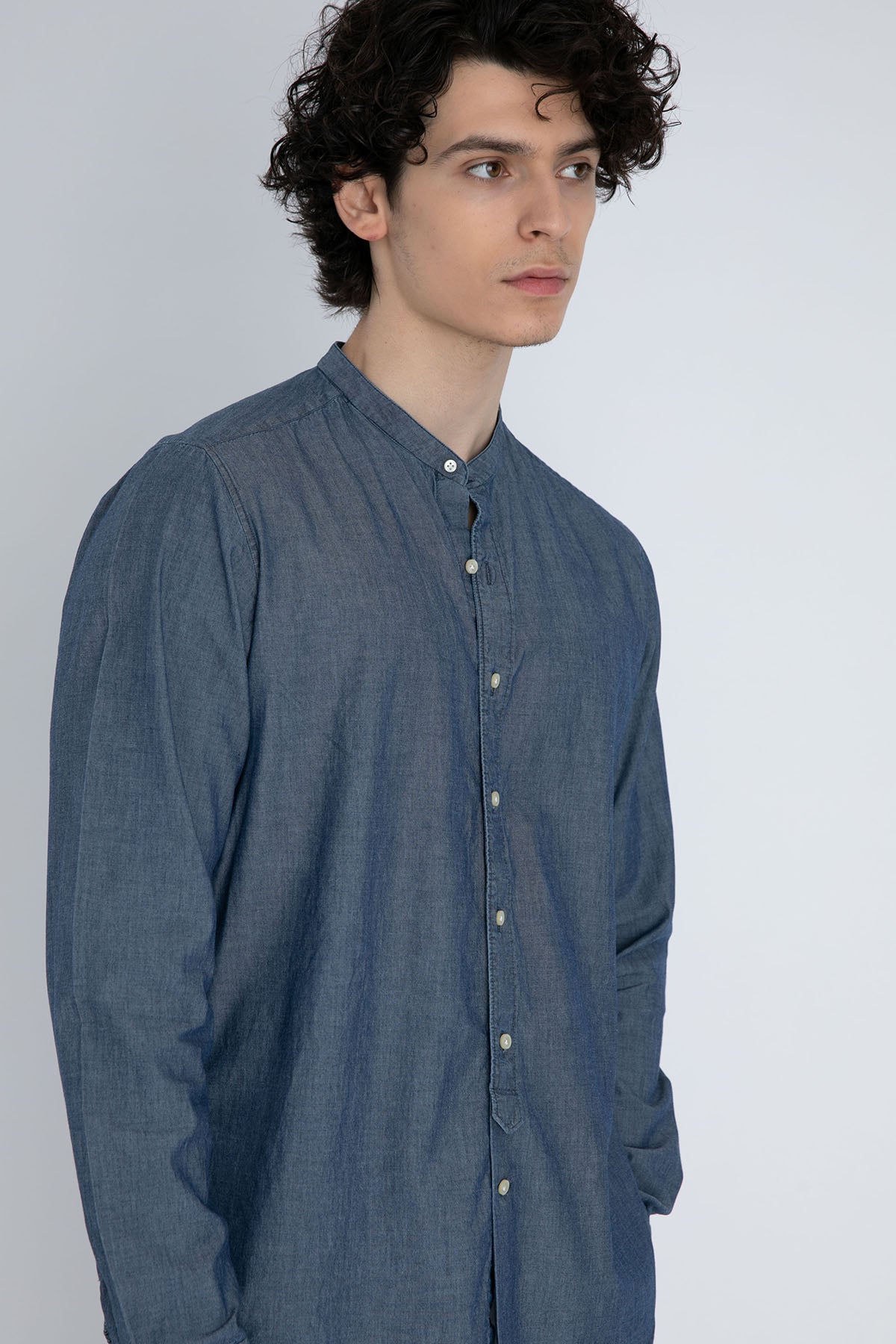 Tintoria Mattei Hakim Yaka Şamre Gömlek-Libas Trendy Fashion Store