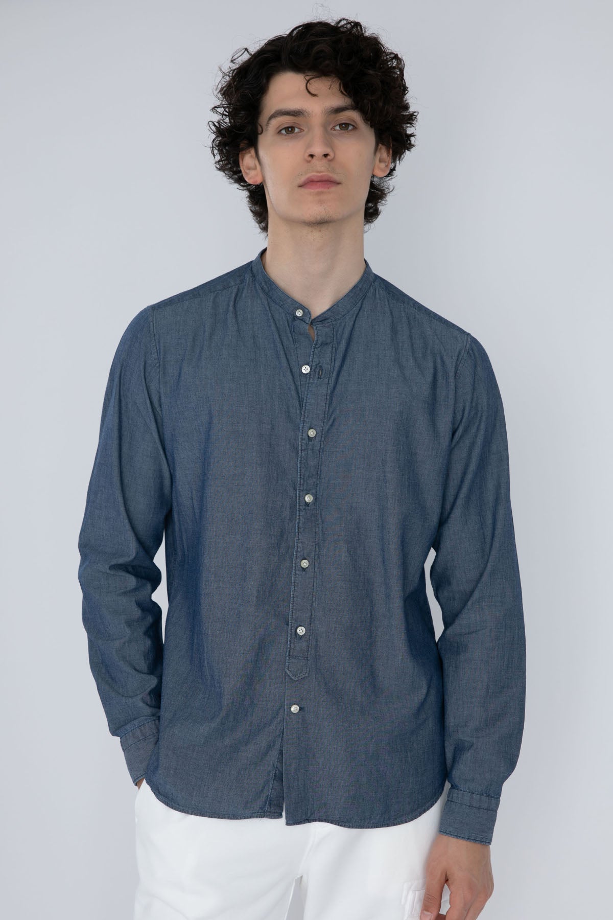 Tintoria Mattei Hakim Yaka Şamre Gömlek-Libas Trendy Fashion Store